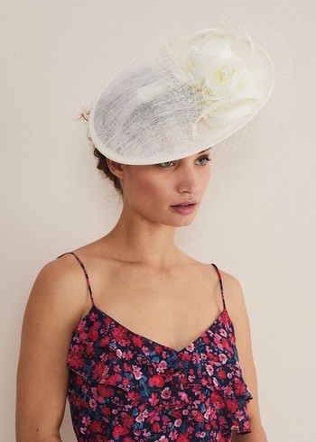 Phase Eight Ivory Flower Fascinator Hats White USA | 8205391-FS